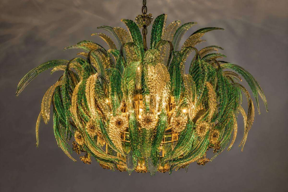 Murano — emerald / zlato